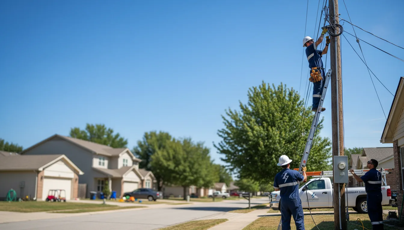 Residential electrician providing installation services in Beryl, UT